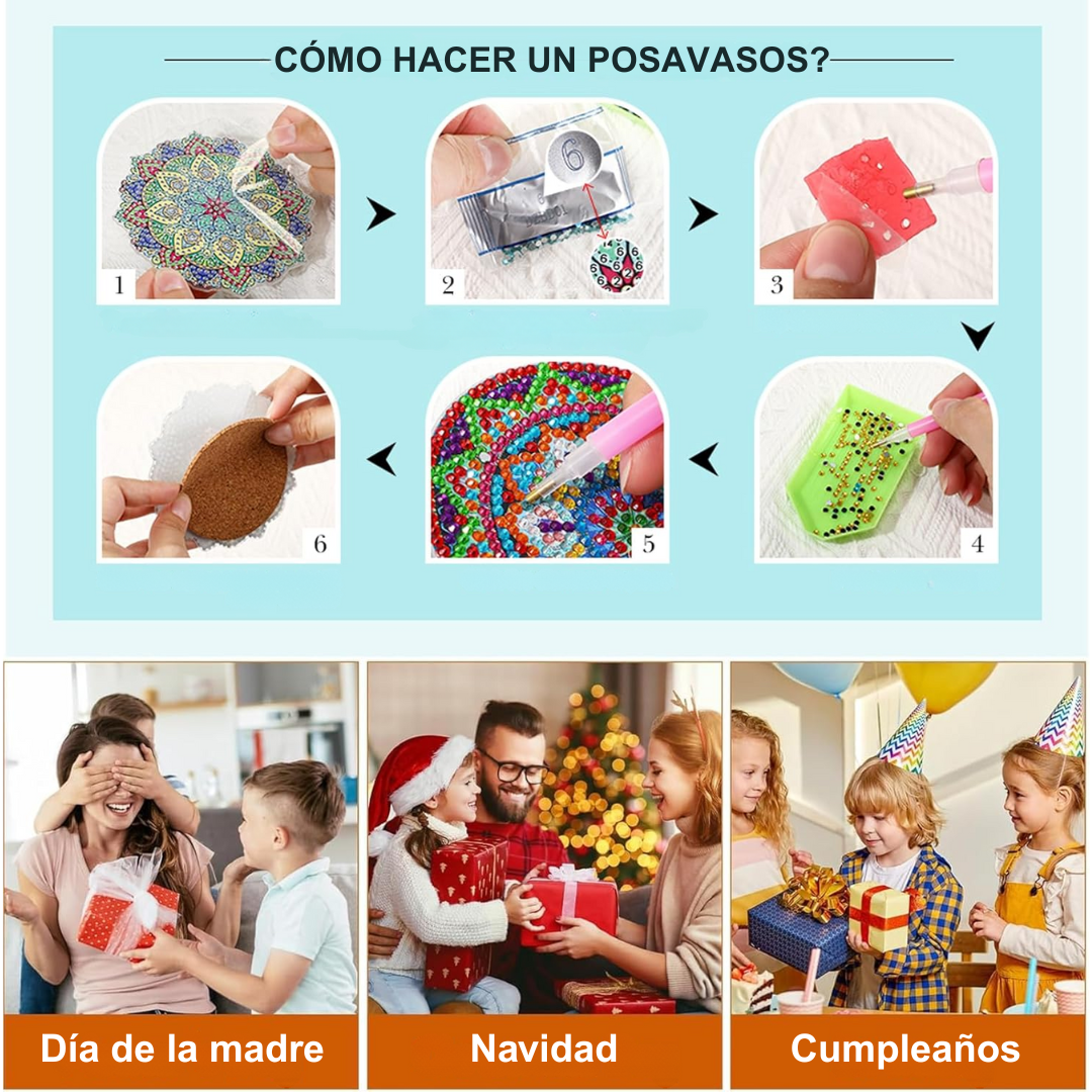 Posavasos Pintura de Diamantes